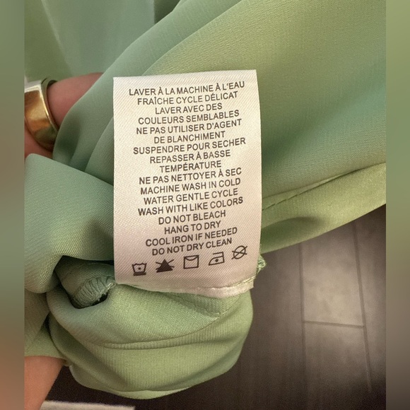 NWT Rachel Roy M Green Short Sleeve Blouse - Picture 5 of 8